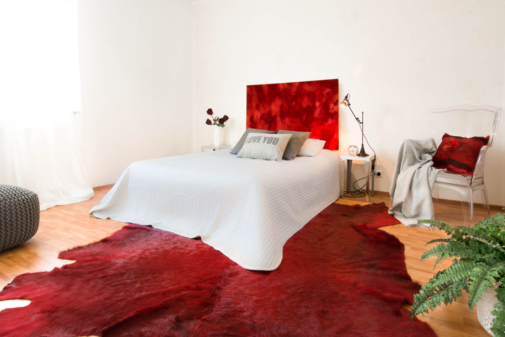 Home Staging Vorher/Nachher Dortmund, Luna Homestaging Luna Homestaging モダンスタイルの寝室