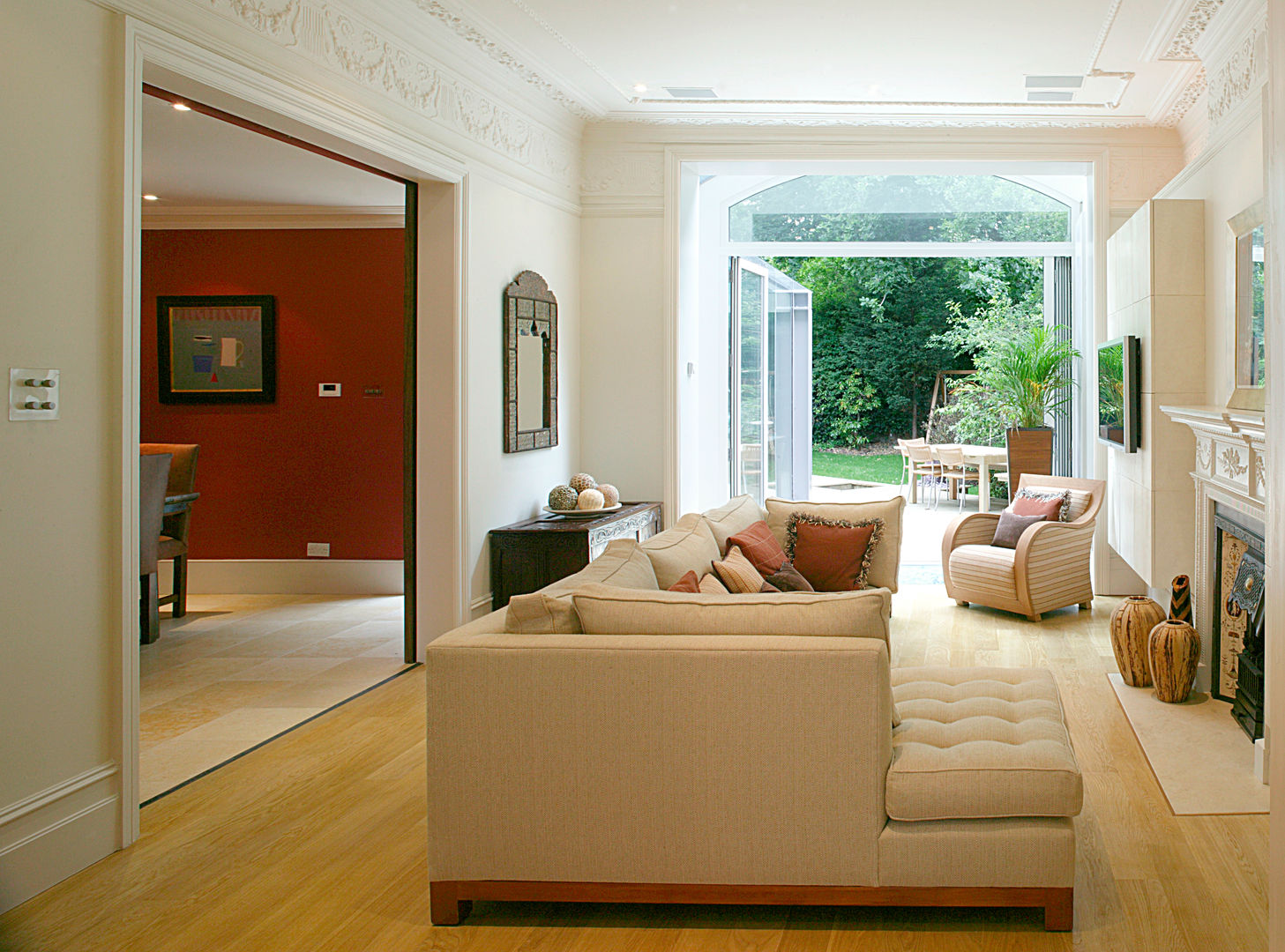 Belsize Park Hélène Dabrowski Interiors Ruang Keluarga Modern