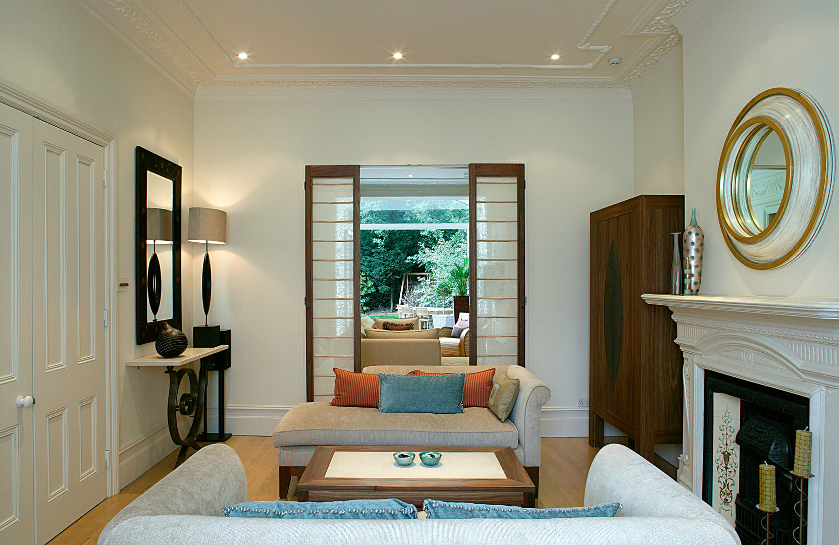 Belsize Park Hélène Dabrowski Interiors Ruang Keluarga Modern