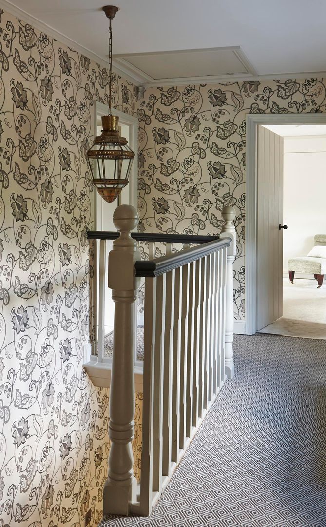 Country Home Landing Charlotte Crosland Interiors Country style corridor, hallway& stairs