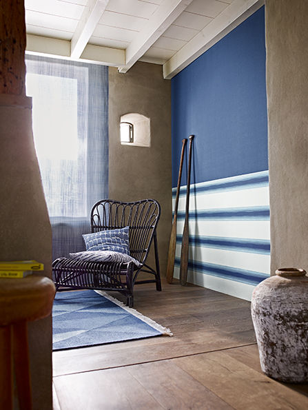 Salon Esprit 9 Disbar Papeles Pintados Paredes y pisos de estilo mediterráneo Papel tapiz