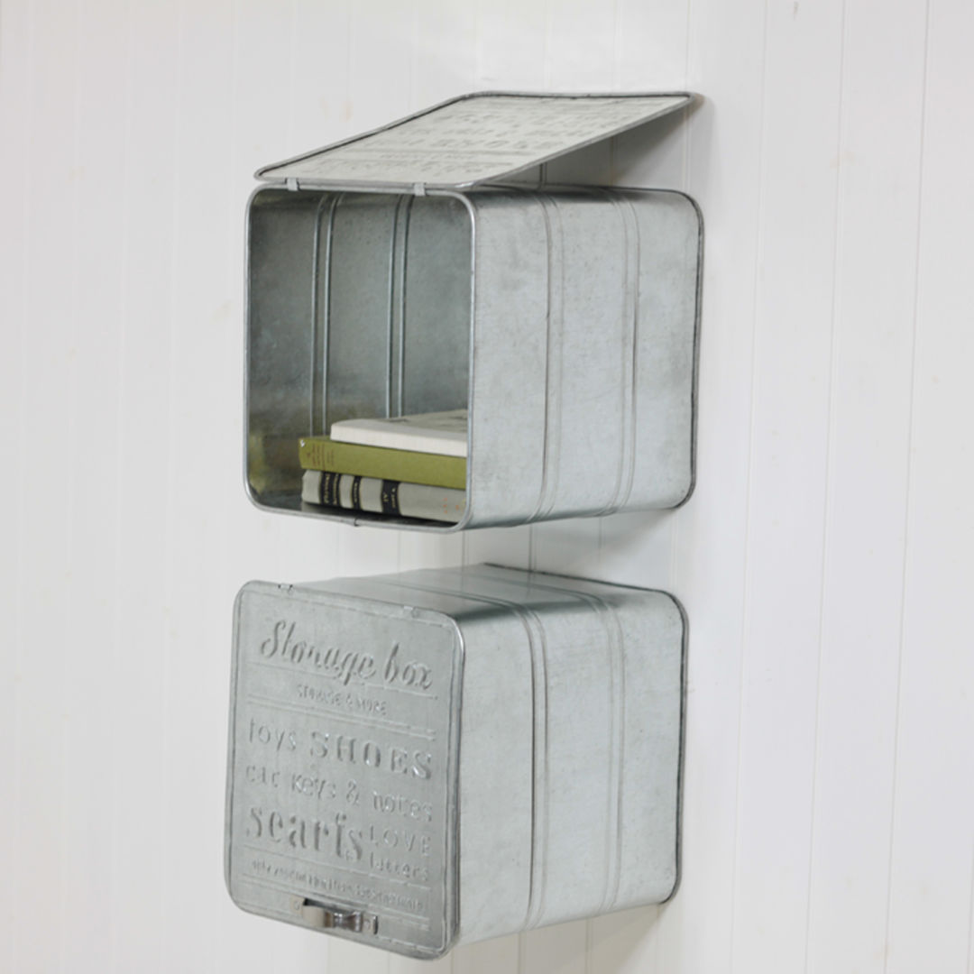 Metal Wall Storage Boxes Loop the Loop غرفة المعيشة Storage