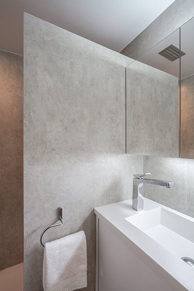 Baño en pizarra gris Laura Yerpes Estudio de Interiorismo Casas modernas