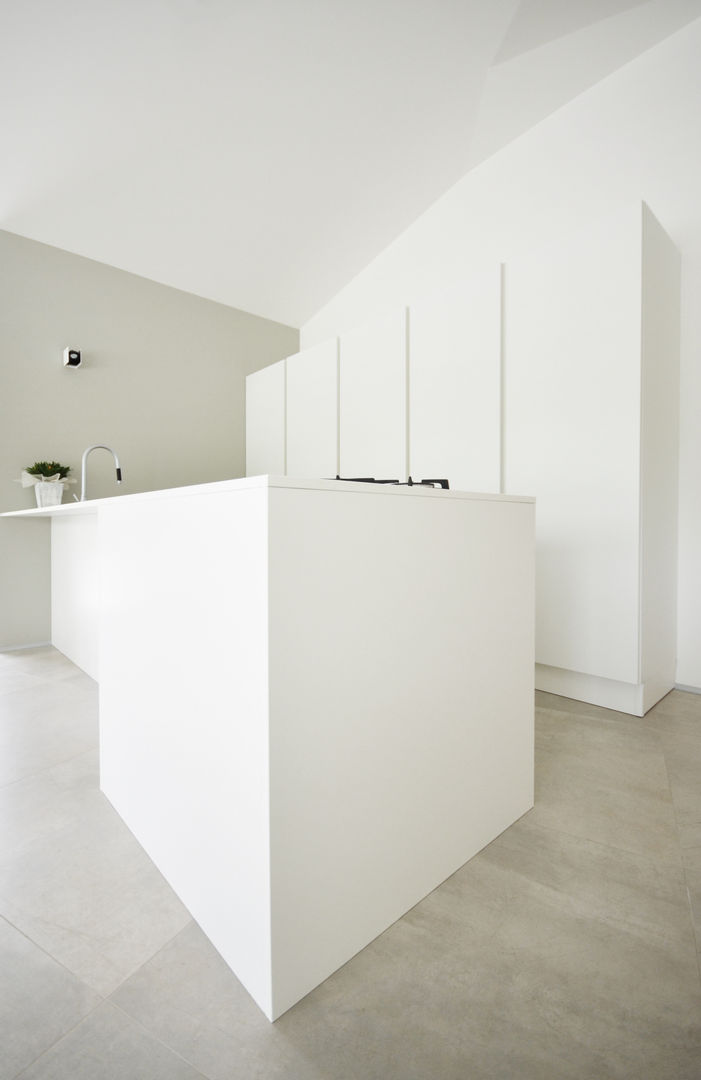 house studio: living workshop, francesco valentini architetto francesco valentini architetto Modern style kitchen
