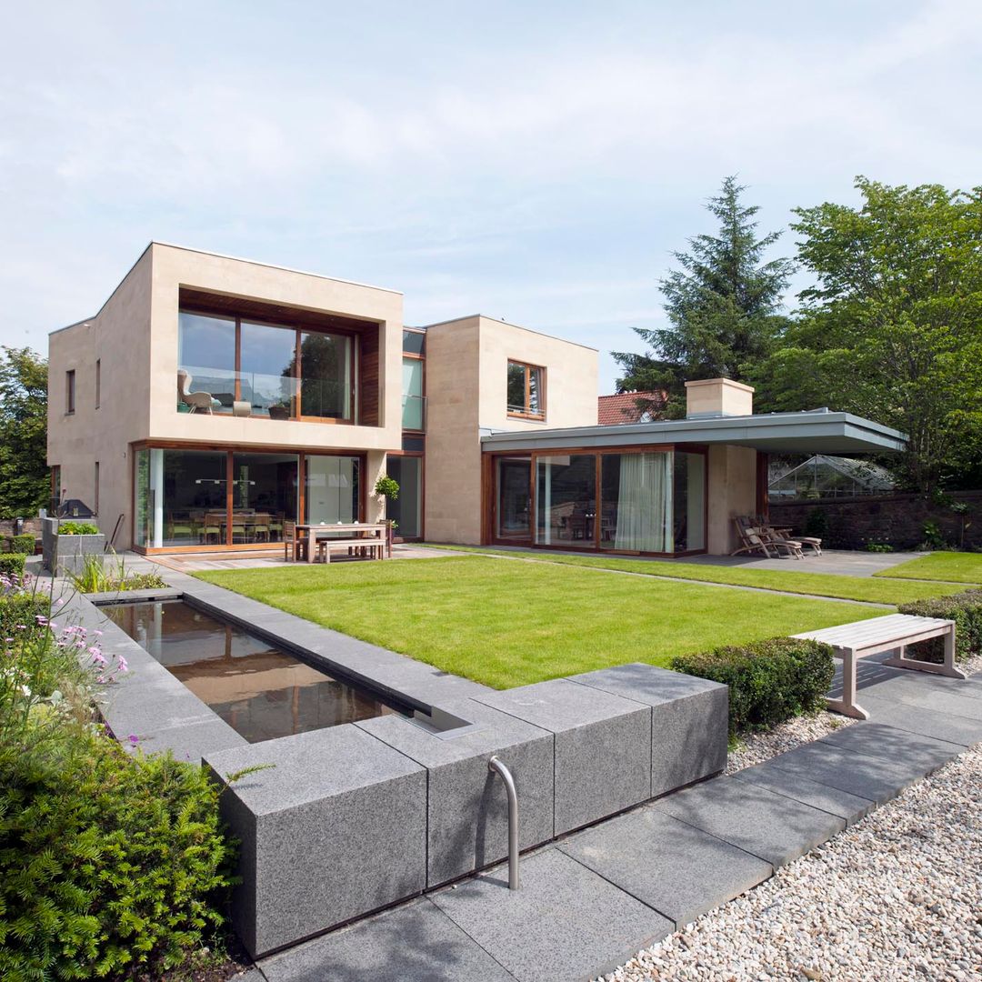 New villa in West Edinburgh - Garden ZONE Architects Modern Evler