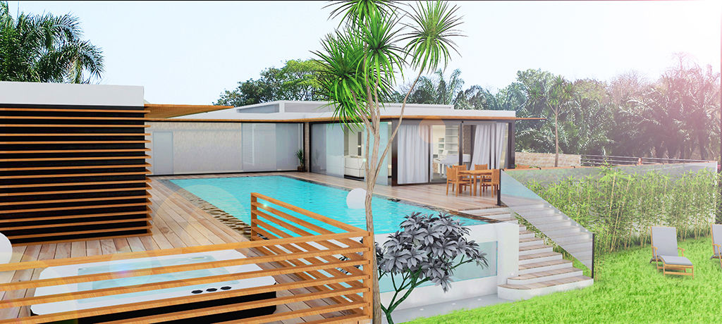 Villa / Palm -Hills Residence / Hua-Hin / Thaïlande, LE LAB Design LE LAB Design Modern houses