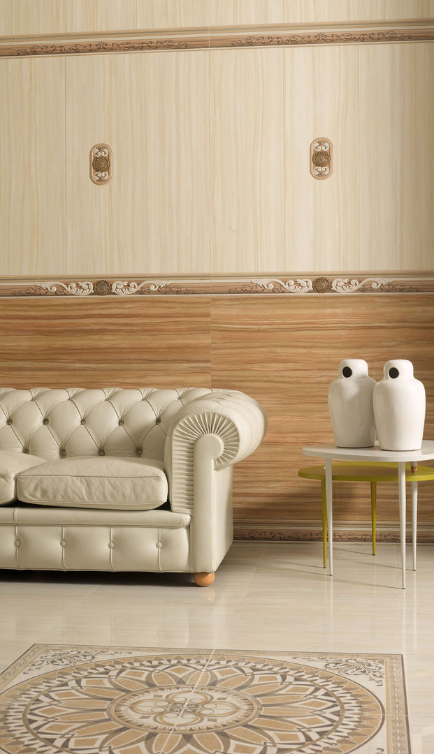 Salones, Porcelanite Dos Porcelanite Dos Tường & sàn: thiết kế nội thất · bố trí · Ảnh Wall & floor coverings