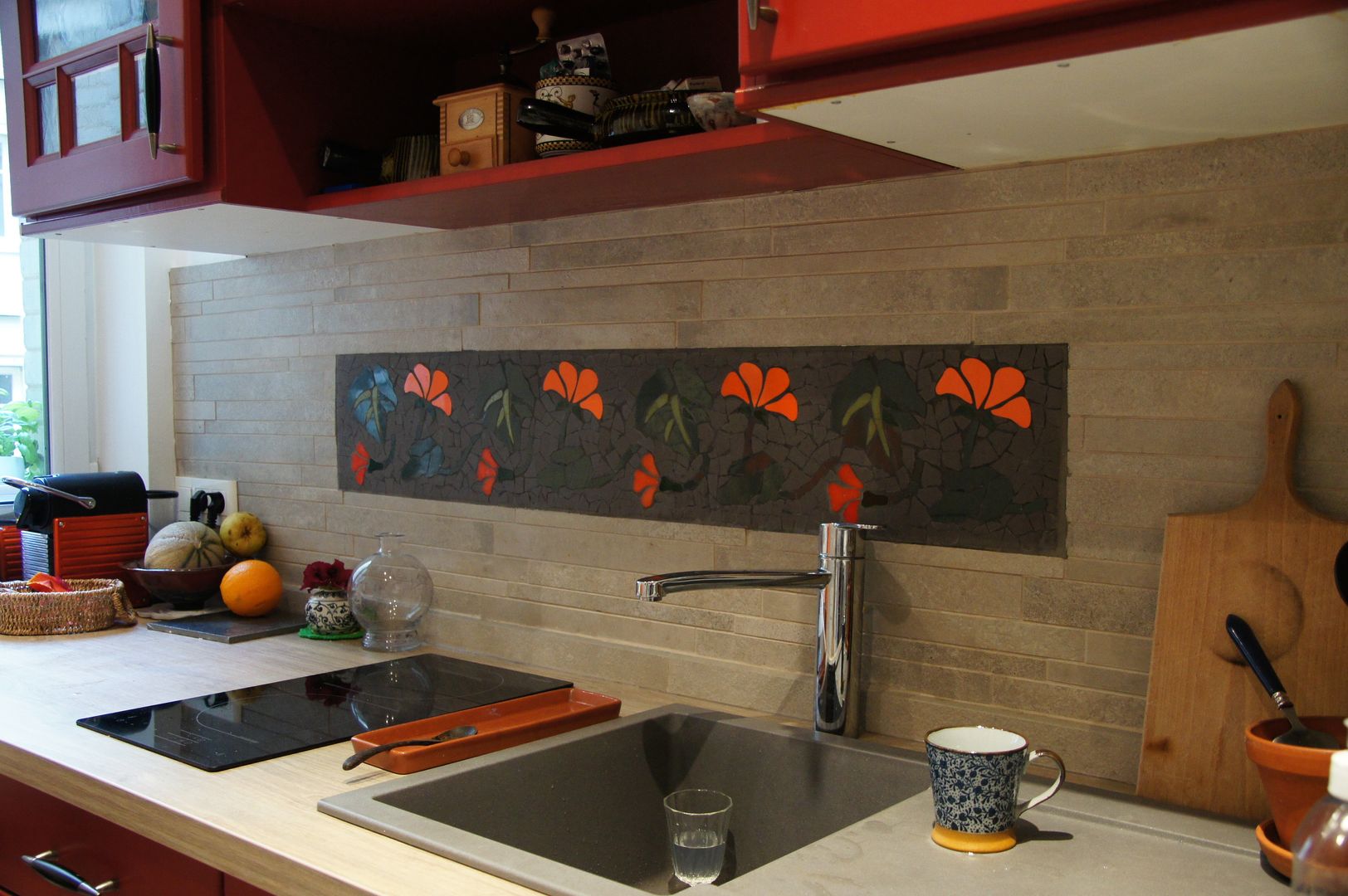 Frise en carrelage mosaïque, Mosa de Luna Mosa de Luna Eclectic style kitchen