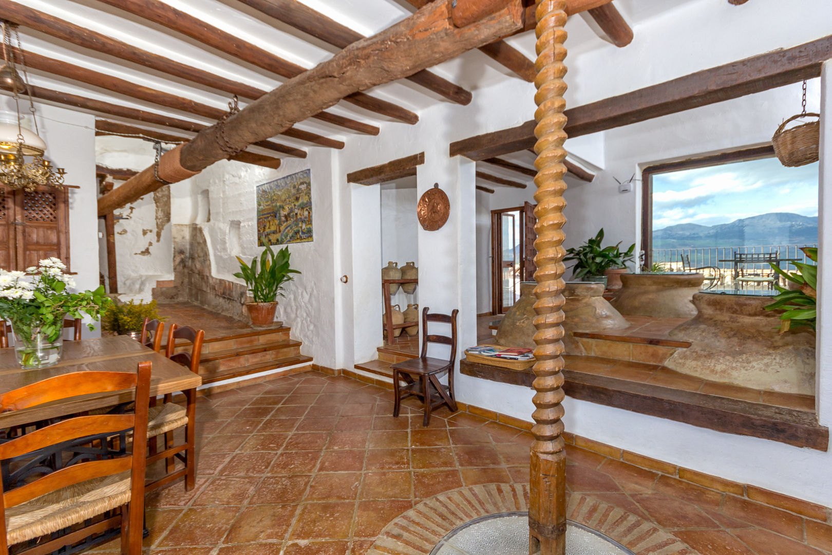 Mediterranean rustic living room Espacios y Luz Fotografía Comedores de estilo rústico