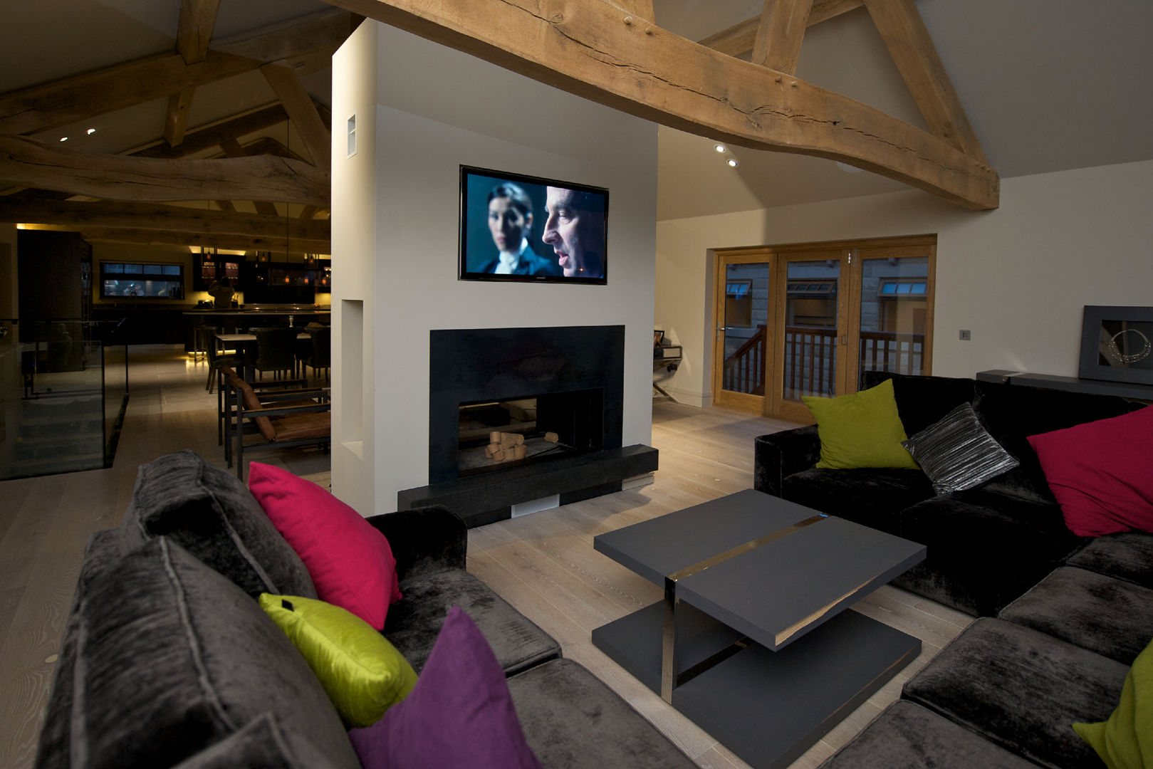 Barn Conversion, Yorkshire Design Associates Yorkshire Design Associates ラスティックデザインの リビング