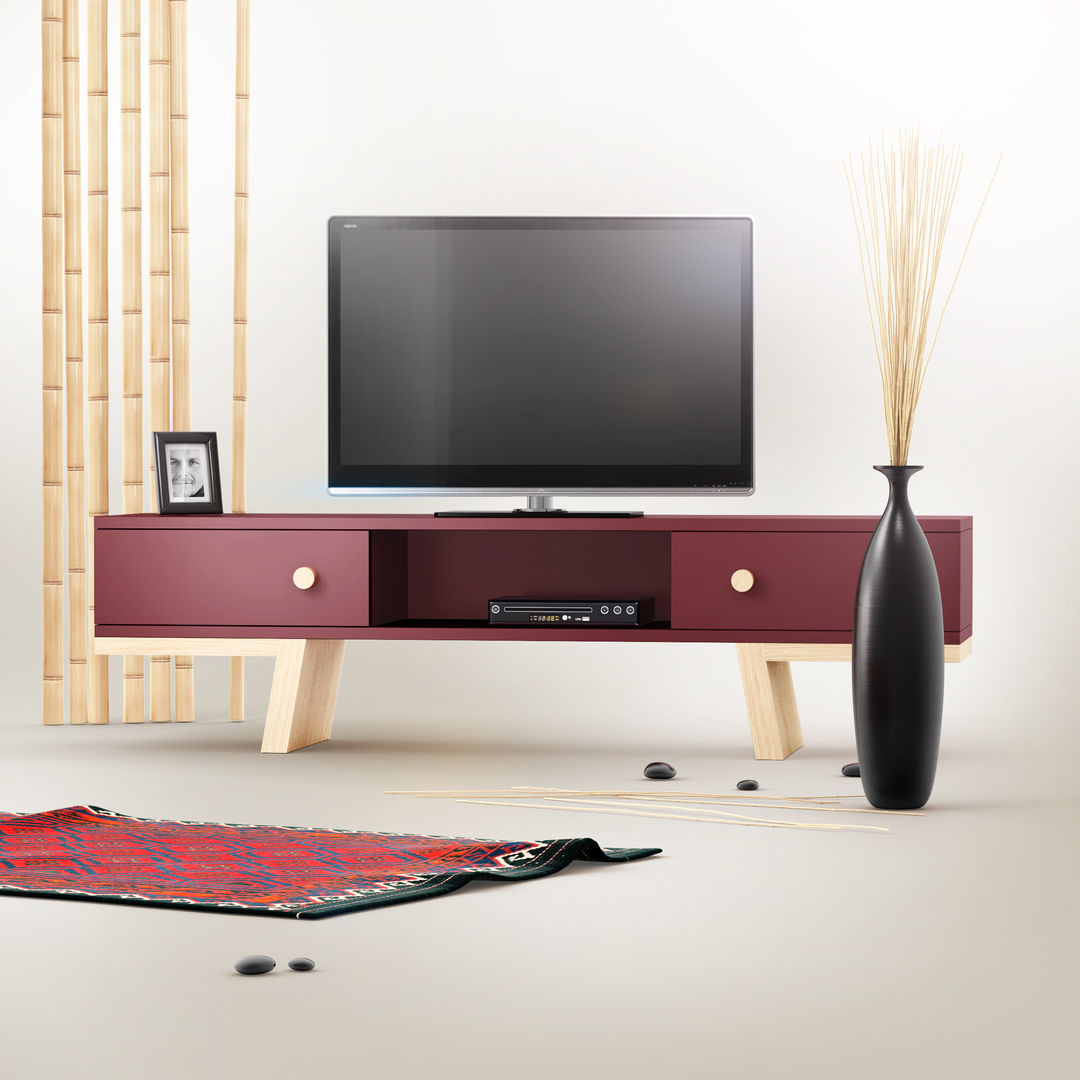 TAO set, Redo Design Studio Radosław Nowakowski Redo Design Studio Radosław Nowakowski Salas de estilo minimalista Muebles para televisión y equipos