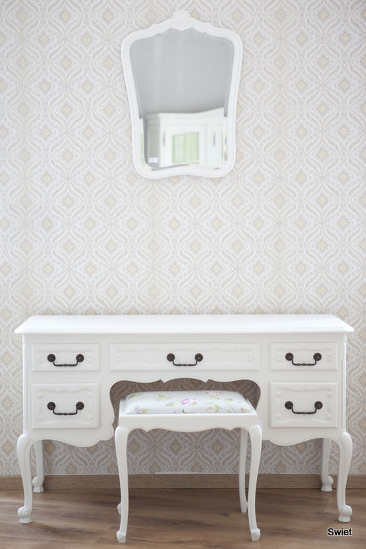 Brocante meubels in een nieuw jasje, Swiet Swiet Phòng ngủ phong cách mộc mạc Dressing tables