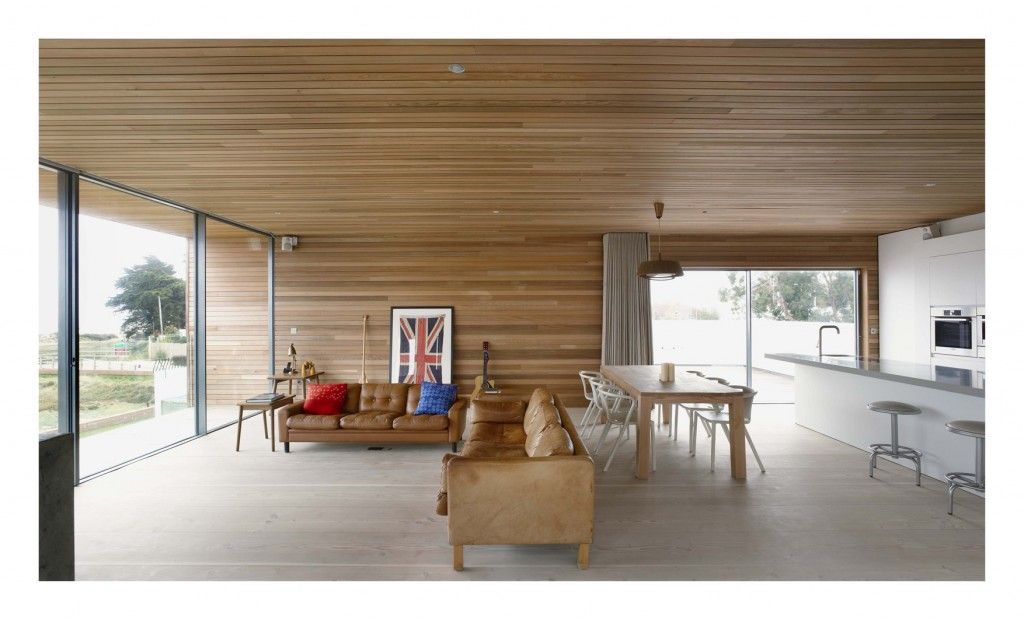 Pooley House Adam Knibb Architects ห้องนั่งเล่น