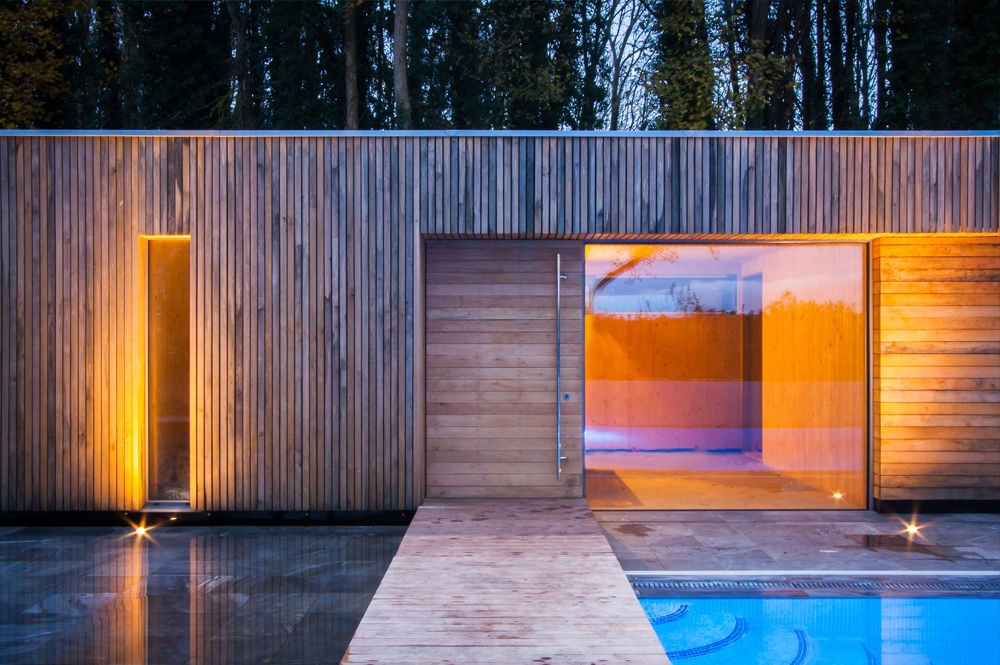 Bluebell Pool House Adam Knibb Architects 모던스타일 주택