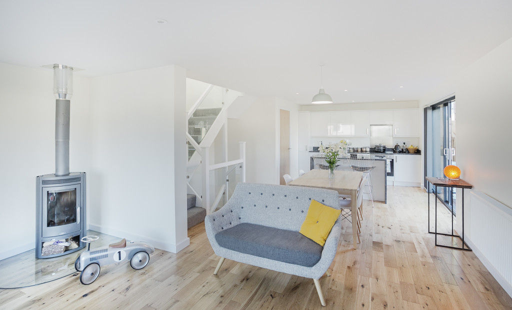 The Cedar Lodges Adam Knibb Architects Modern living room