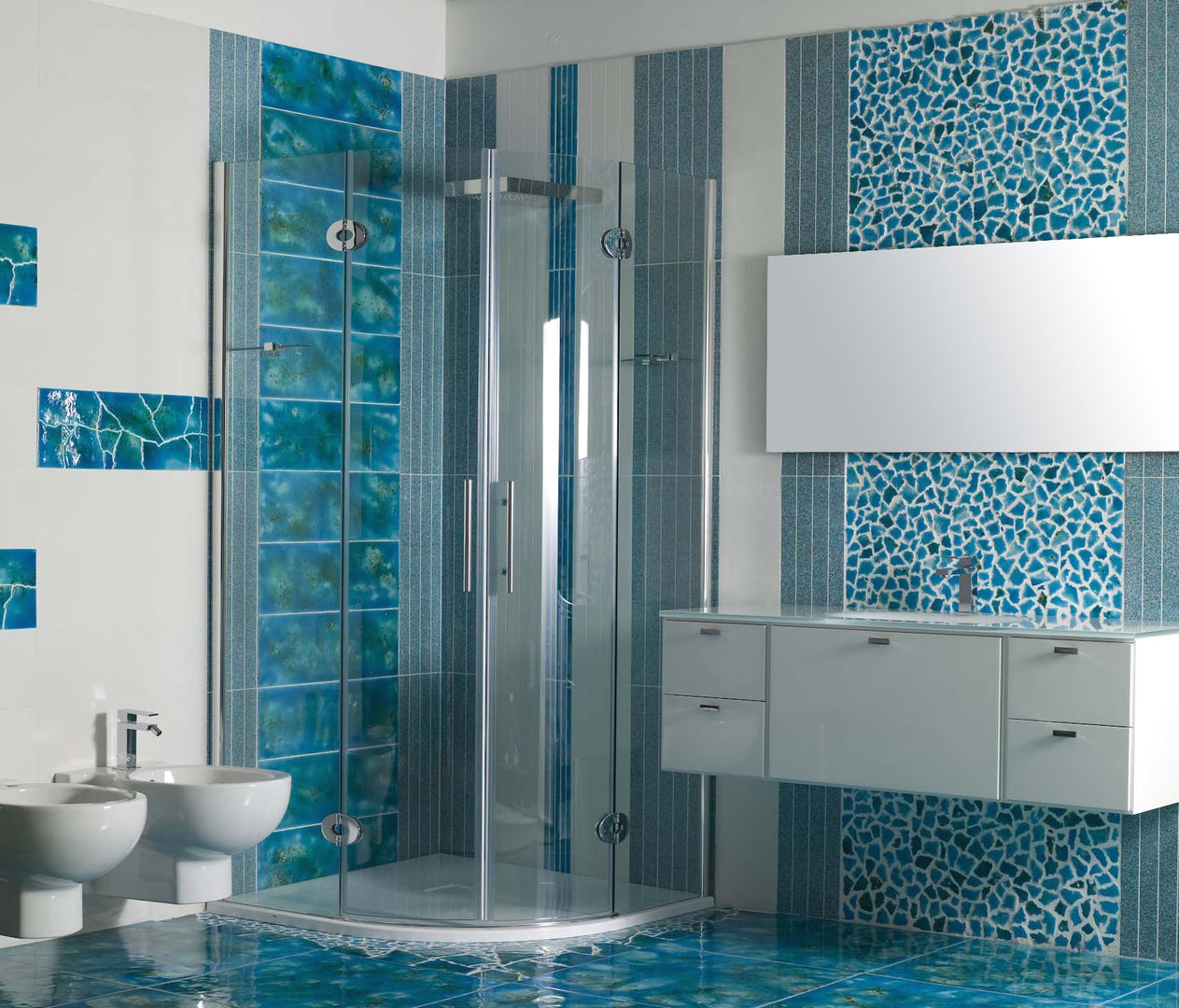 homify Baños de estilo mediterráneo Piedra