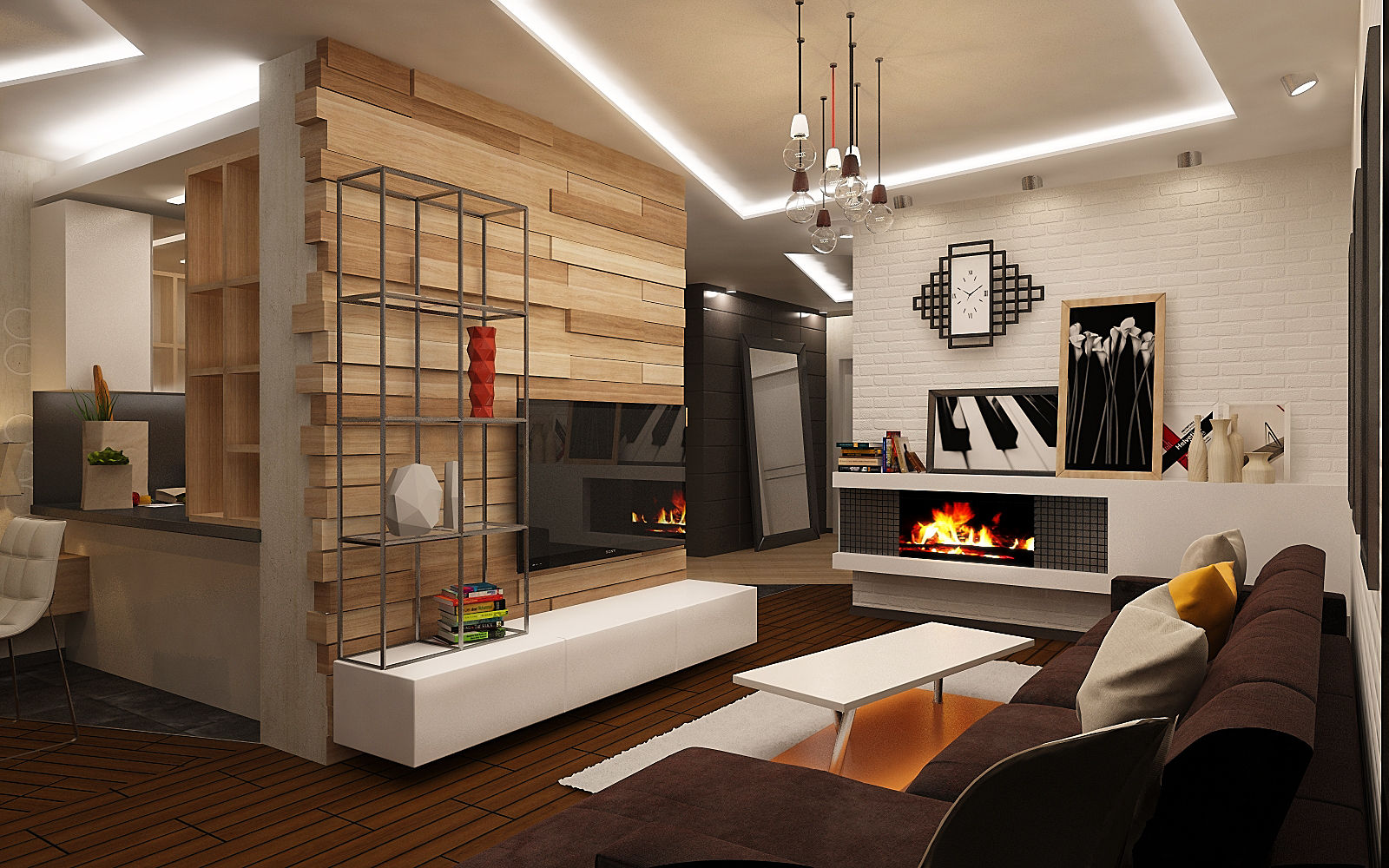 Интерьер 3х комнатной квартиры в стиле лофт , studio forma studio forma Industrial style living room