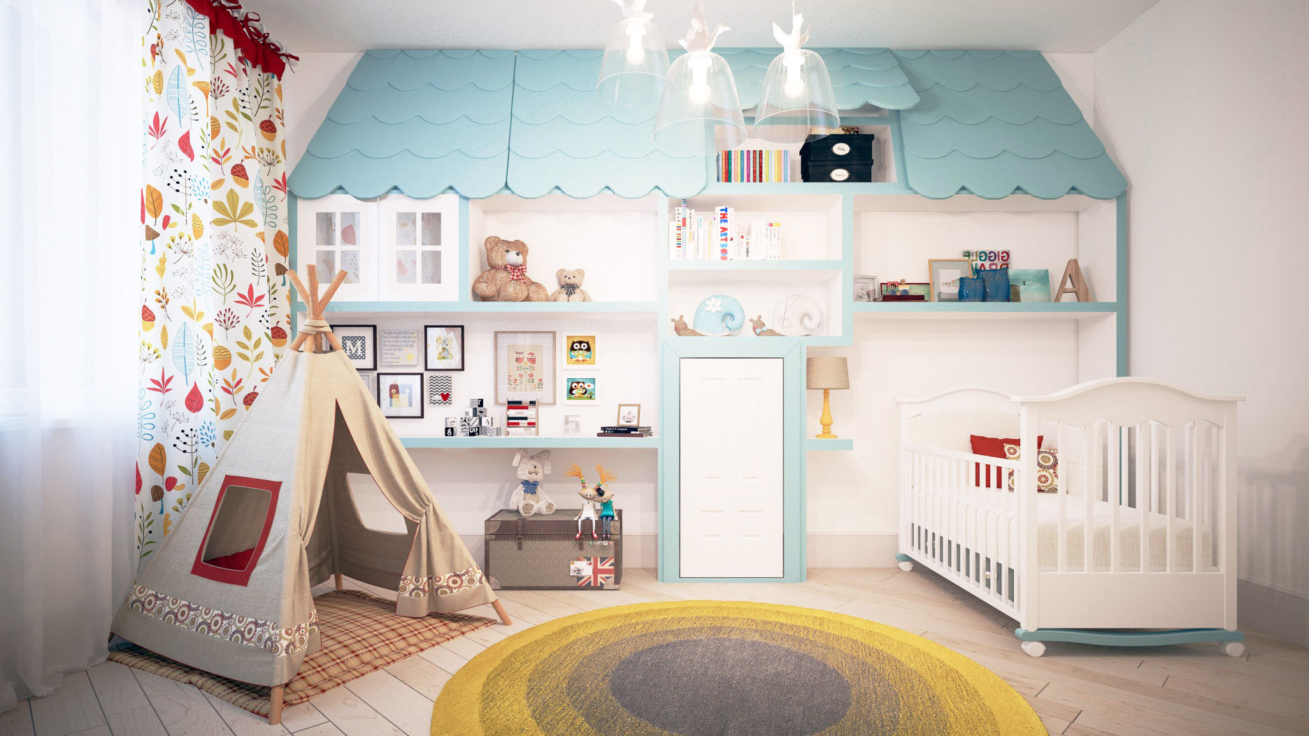 Квартира Skandi Klubb, KYD BURO KYD BURO Scandinavian style nursery/kids room