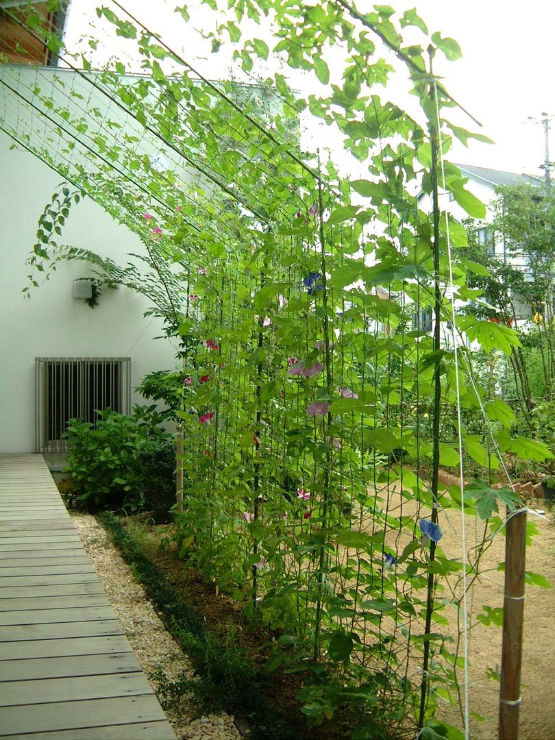 .生駒菜畑の家, ＡＲＫＳＴＵＤＩＯ一級建築士事務所 ＡＲＫＳＴＵＤＩＯ一級建築士事務所 Eclectic style garden