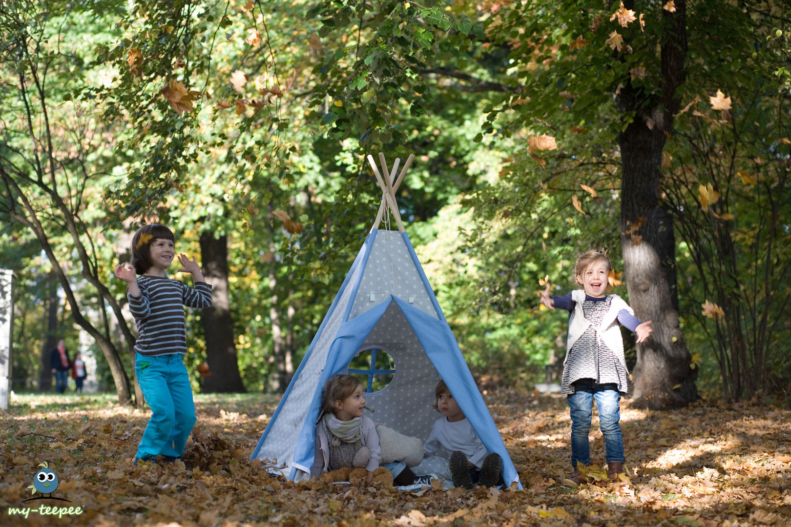 KINDER-SPIELZELT GRAU-BLAU, my-teepee® my-teepee® Chambre d'enfant moderne Jouets