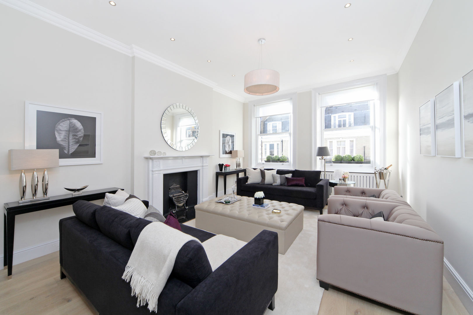 City appartment, Hampstead Design Hub Hampstead Design Hub غرفة المعيشة