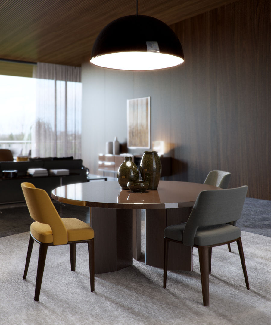 Minotti space Architectural Visualization Modern living room