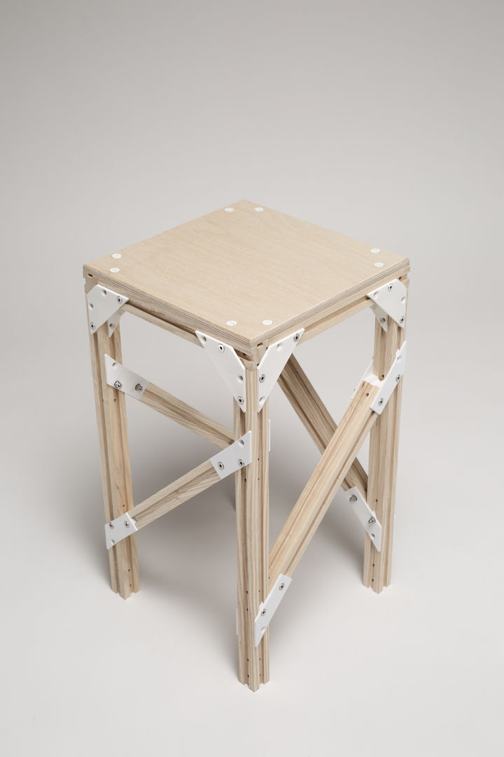 High Stool Happenstance Workshop مطبخ طاولات وكراسي