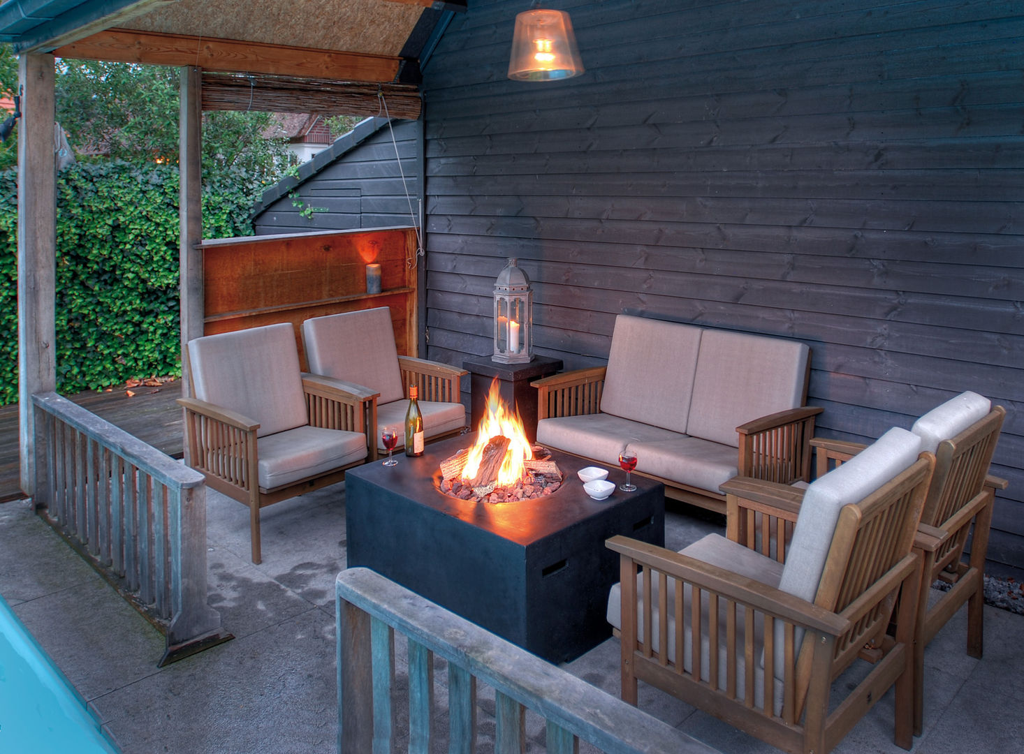 Garten- und Terrassenfeuerstelle "Angolo" Kaminwunder - Eurolux GmbH Garten Feuerplätze und Grill