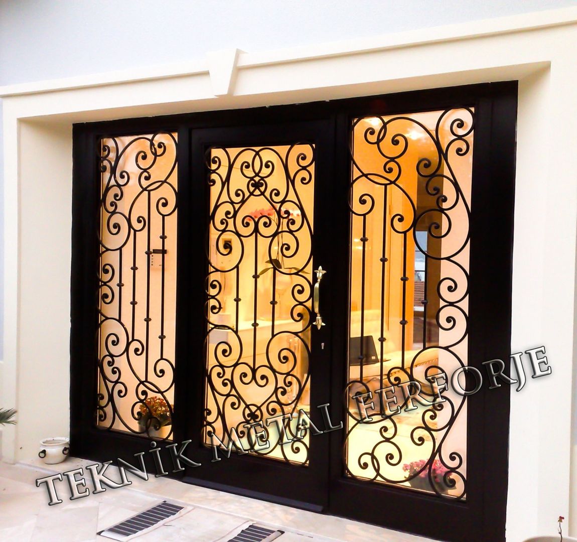 FERFORJE LAZER KESİM BİNA KAPILARI, Teknik Metal Ferforje Teknik Metal Ferforje Classic style windows & doors