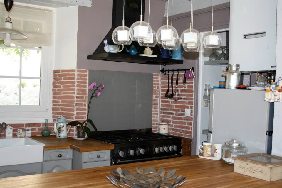 Maison dans l'Essonne, Sandra Dages Sandra Dages Rustic style kitchen