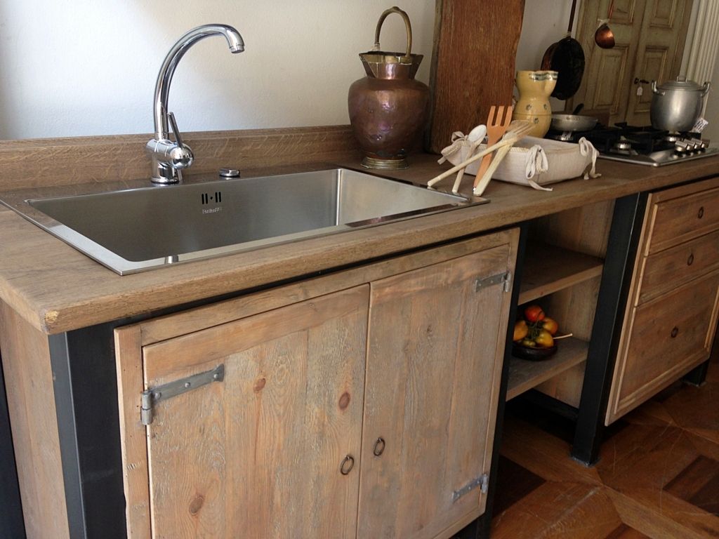 Cucina Industriale-Vintage, Porte del Passato Porte del Passato Kitchen Sinks & taps