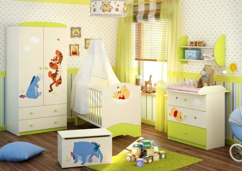 Babyzimmer Winnie Puuh Möbelgeschäft MEBLIK Moderne Kinderzimmer