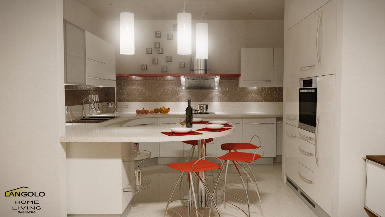 Cucina Sky, FRANCK SONN HOME srls FRANCK SONN HOME srls 現代廚房設計點子、靈感&圖片