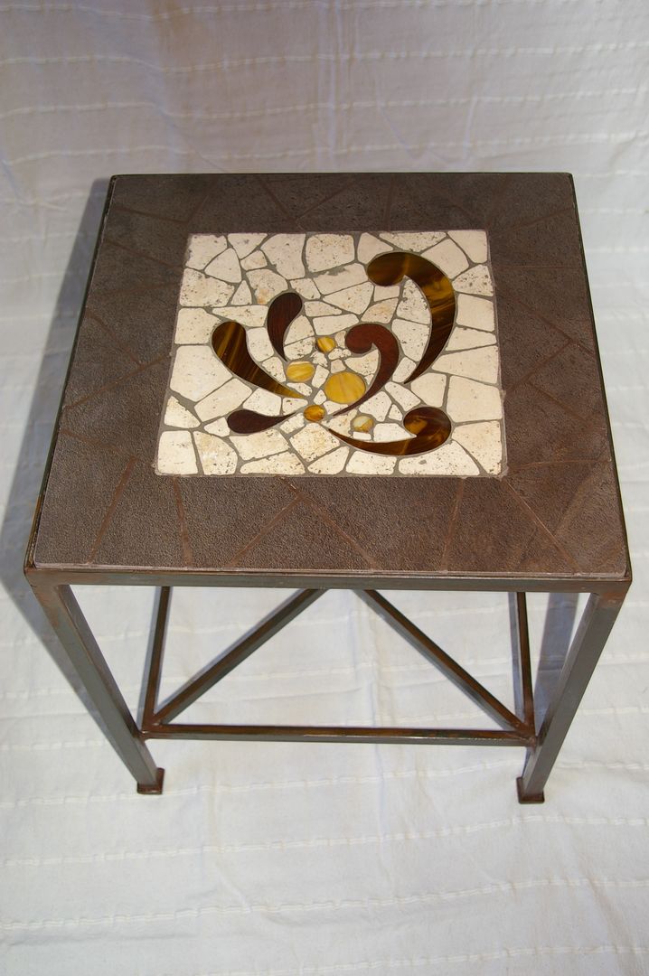 Mobilier, CREDEMO (CREation DEcoration MOsaique CREDEMO (CREation DEcoration MOsaique Eclectic style living room Side tables & trays