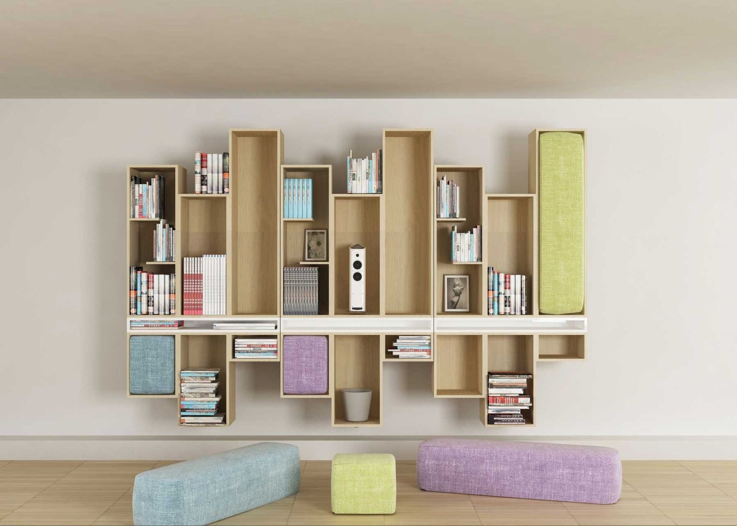 ex.mark, LI-VING design ideas LI-VING design ideas Living room Shelves