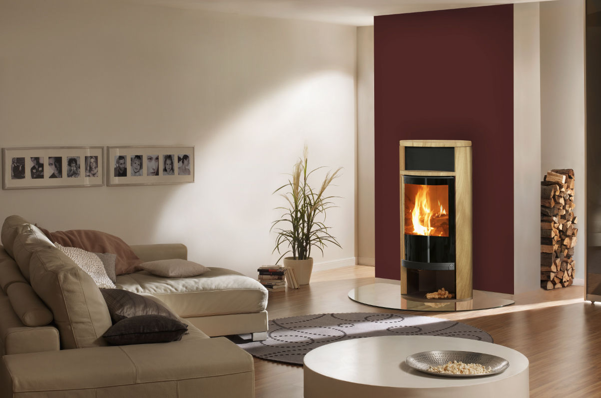 Spartherm Kaminofen Modell SINO Sandstein caramel, Kachelofen & kamin Kachelofen & kamin Salones clásicos Chimeneas y accesorios