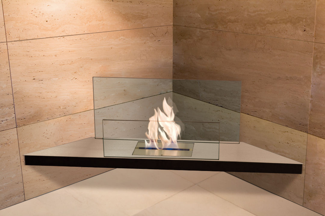 Bio-Ethanol Kamin – Home Flame Collection, Radius Design Radius Design غرفة المعيشة Fireplaces & accessories