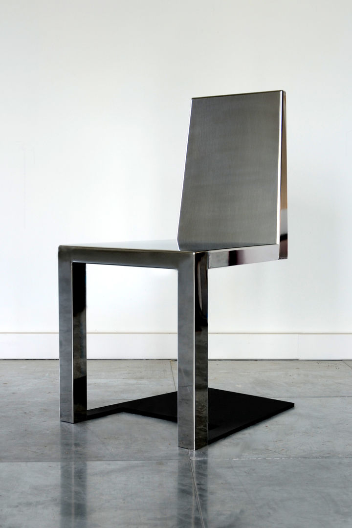 Stainless Steel Shadow Chair Duffy London オリジナルデザインの キッチン テーブル＆椅子