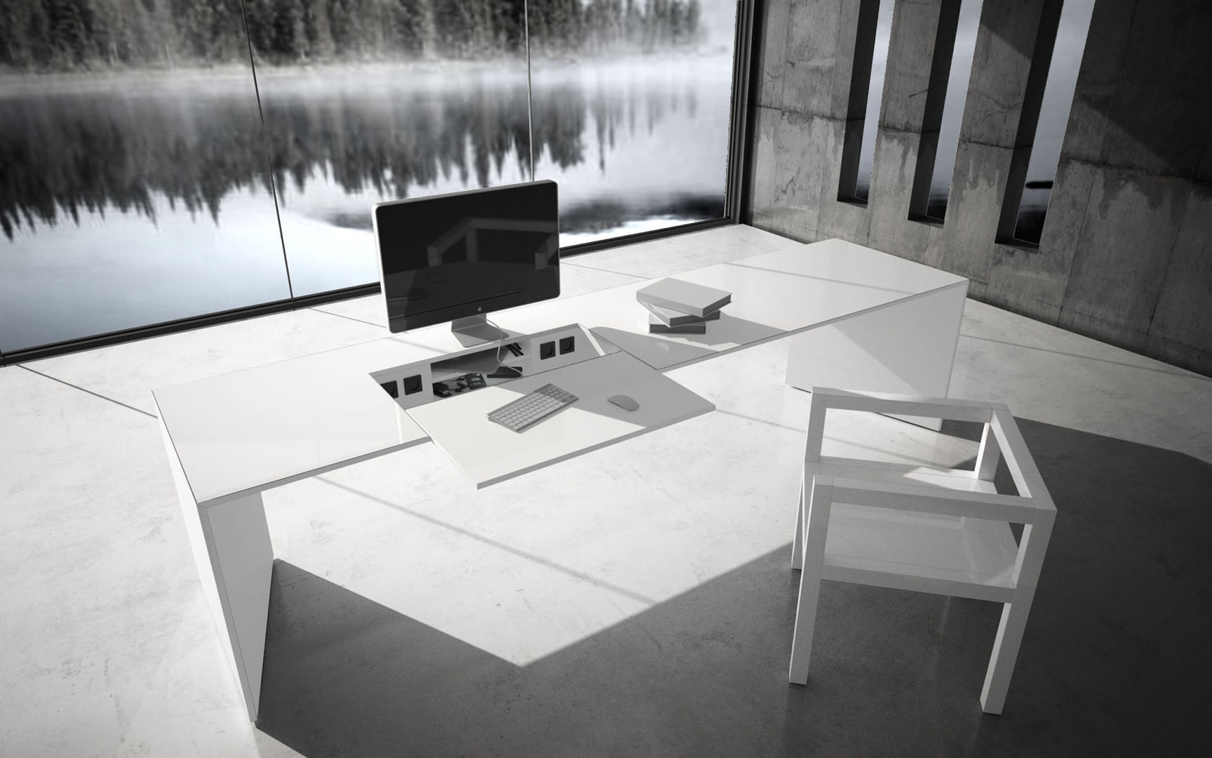 homify Modern study/office Desks