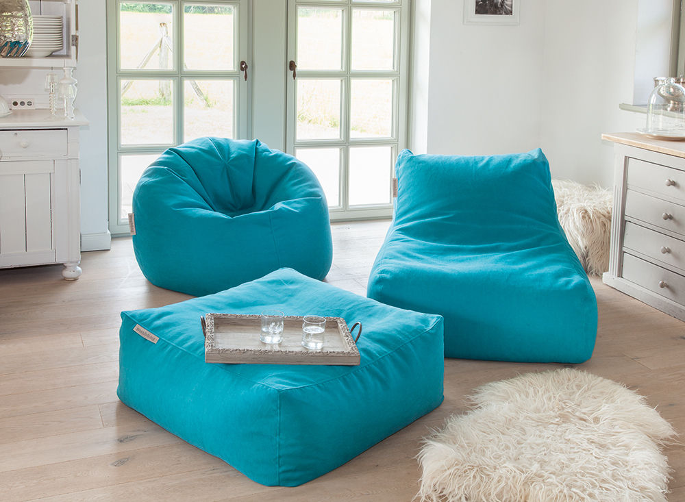 PUSHBAG-4-LIVING, Global Bedding GmbH & Co.KG Global Bedding GmbH & Co.KG Modern living room Sofas & armchairs