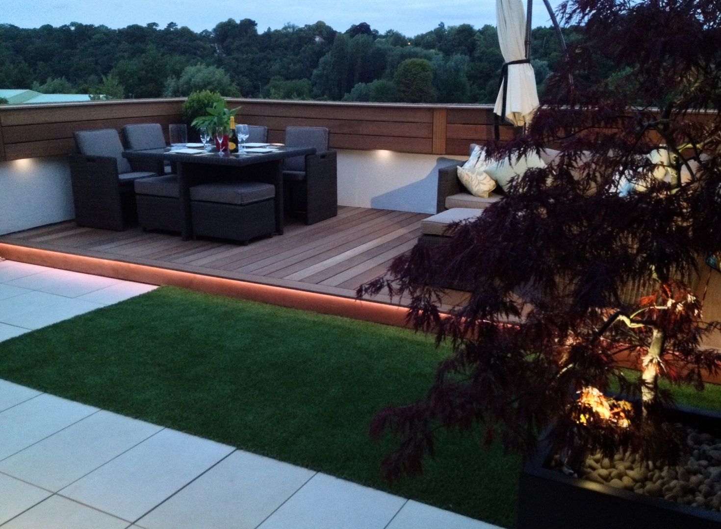 Roof terrace 3, Paul Newman Landscapes Paul Newman Landscapes بلكونة أو شرفة اكسسوارات وديكورات