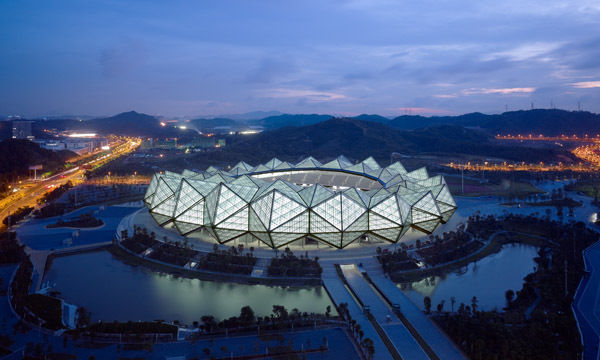 Shenzhen Universiade Sports Center, 2011, Conceptlicht GmbH Conceptlicht GmbH Commercial spaces Stadiums