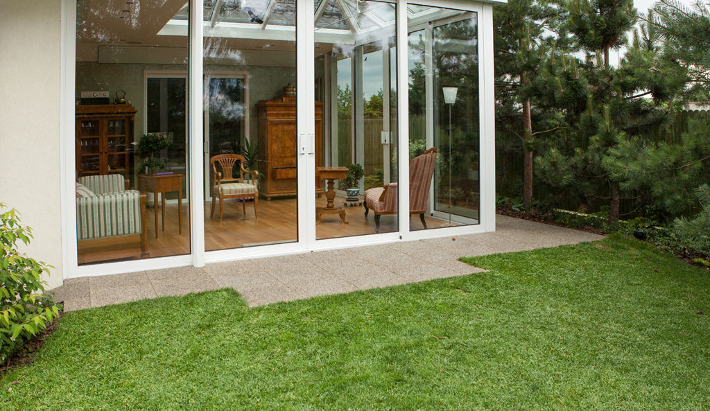 WINTER GARDEN WITH A TERRACE WARCO Bodenbeläge Classic style conservatory