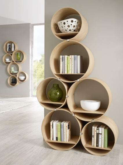 Flexi Tube Nature, Kißkalt Designs Kißkalt Designs Eclectic style study/office Cupboards & shelving