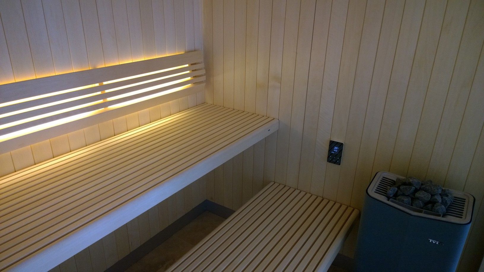 Glass fronted sauna Leisurequip Limited Spa moderna Accessori per Piscina & Spa