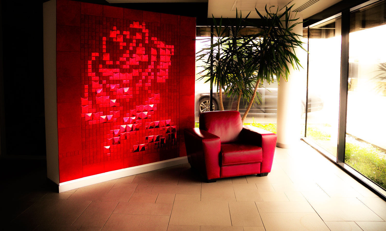Lapèlle Design dedica a tutti voi una rosa rossa., Lapèlle Design Lapèlle Design Pareti & Pavimenti in stile moderno Piastrelle