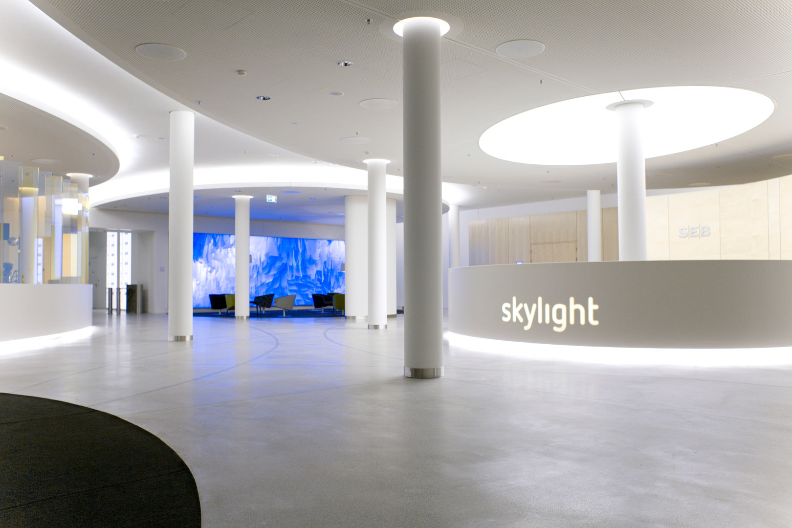 Skylight Foyer, MAASS-Licht Lichtplanung MAASS-Licht Lichtplanung Espacios comerciales Edificios de Oficinas