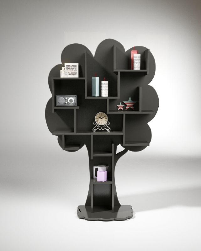 Bibliothèque arbre, Mathy by Bols Mathy by Bols Ruang Keluarga Klasik Storage