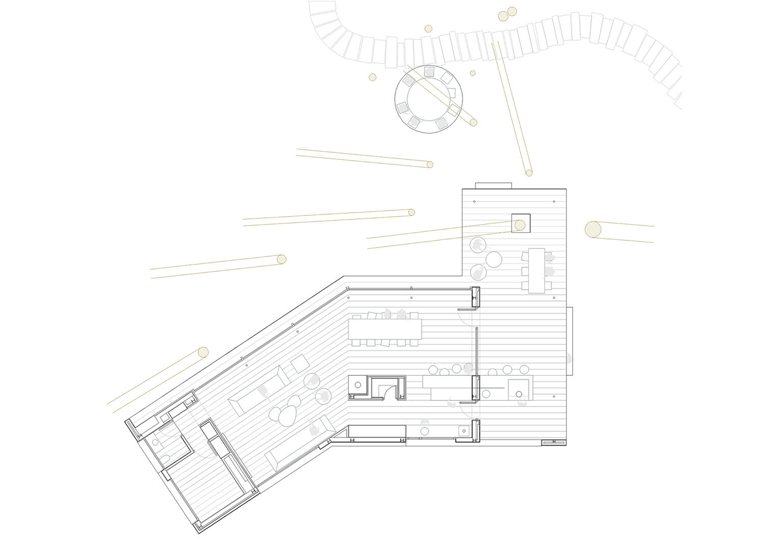 Pine Forest Pavilion, e2b arquitectos e2b arquitectos Rumah Modern