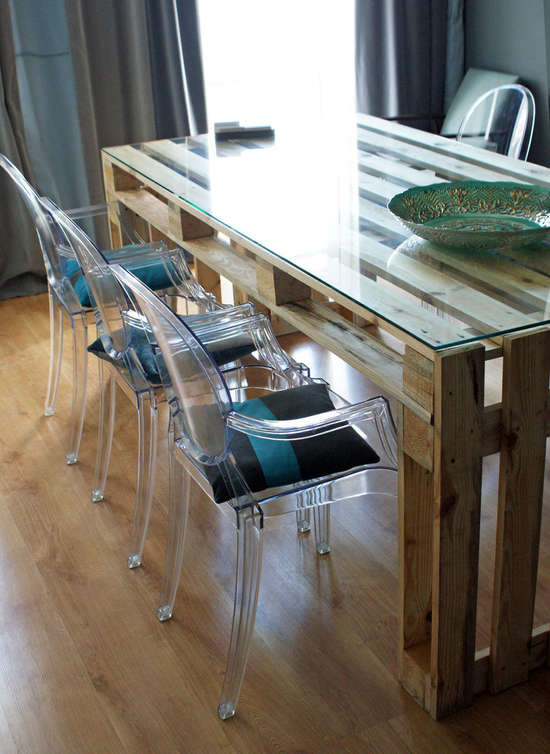 Stół z palet do JADALNI, Fabryka Palet Fabryka Palet Classic style dining room Tables